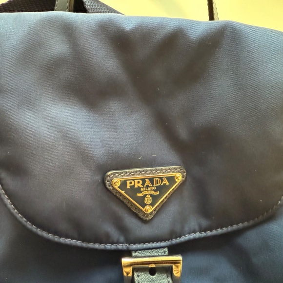 Prada | Navy Re-nylon Tessuto Backpack - Picture 3 of 6